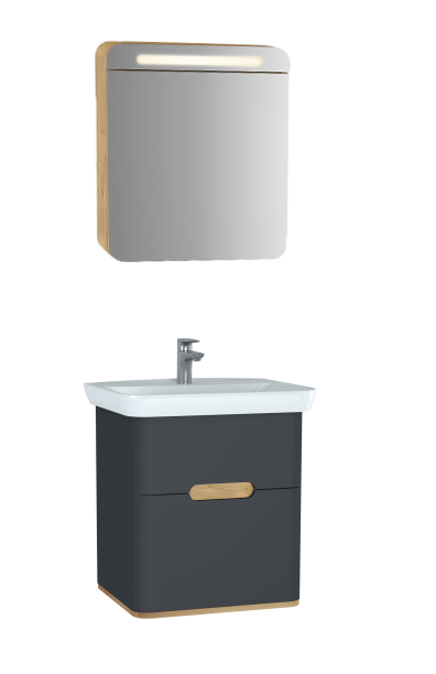 Mebel Dlya Vannoj Vitra Sento 60834 65 Matovyj Antracit Kupit V Internet Magazine Santehniki Santehnika Shop Su