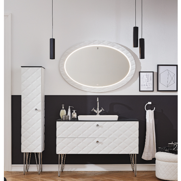 Мебель для ванной Puris Diamond Line DIA331201(897/897) 120 белый диамант - купить в интернет-магазине сантехники Santehnika-shop.su