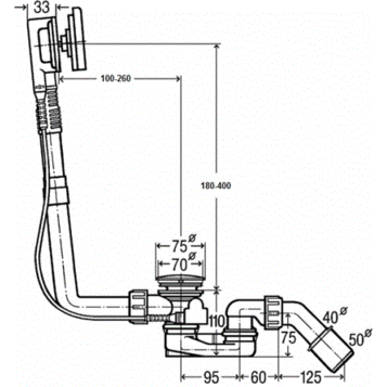 Слив-перелив Viega Multiplex Visign M9 724566