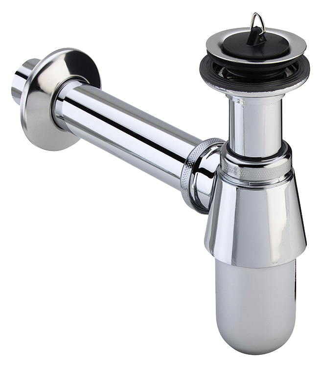 Сифон для раковины Viega 366681 с пробкой - купить в интернет-магазине сантехники Santehnika-shop.su