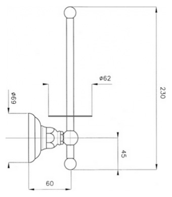 Держатель туалетной бумаги Nicolazzi Classica 1497BZ