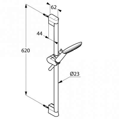 Душевой гарнитур Kludi Freshline 6783005-00 хром
