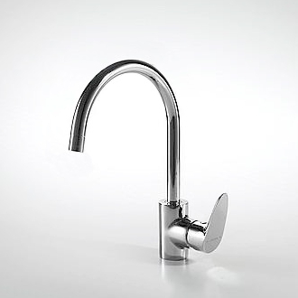 Смеситель Bravat Drop F74898C-1 для кухни с высоким Р-изливом хром