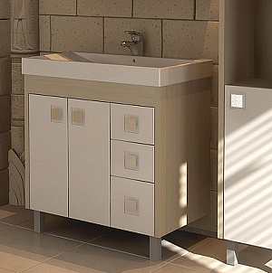 Мебельная раковина ASB-Mebel Белла LF1043 80 белый