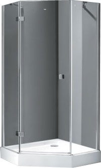 Душевой уголок Cezares Crystal-P-1-90-C-Cr L
