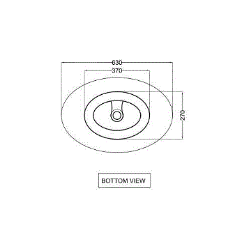 Раковина Jaquar Jaquar Designer JDS-WHT-25901 65 см