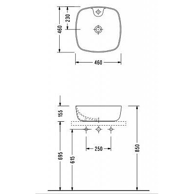 Раковина Serel 3016 46 белый