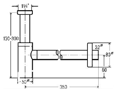 Сифон для раковины Viega Eleganta 440190