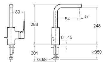 Смеситель Jacob Delafon Aleo E72357-CP для раковины