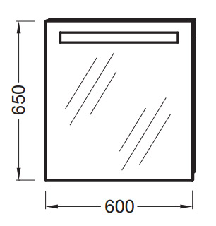 Зеркало Jacob Delafon Parallel EB1151-NF (EB1411-NF) 60 см