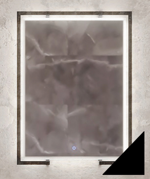 Рама Velvex Gelou 60 black металлическая, для зеркала