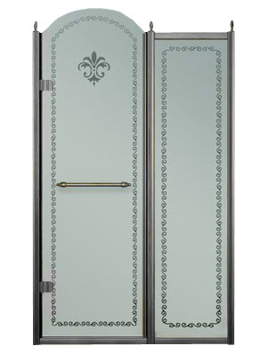 Душевая дверь в нишу Cezares Retro B 11 120 CP Cr L/R