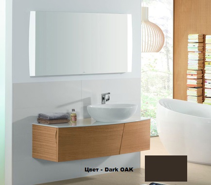 Мебель для ванной Villeroy & Boch Aveo New Generation 100 dark oak - купить  в интернет-магазине сантехники Santehnika-shop.su