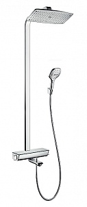 Душевая стойка Hansgrohe Raindance E Showerpipe 360 1jet 27113000 с термостатом для ванны, хром