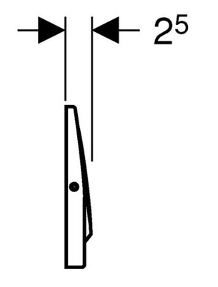 Кнопка смыва Geberit Mambo 115.751.00.1 сталь нержавеющая матированная