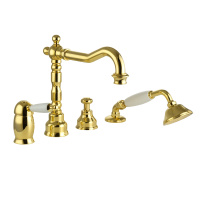 Смеситель Migliore Oxford 19165 на борт ванны, золото Смеситель Migliore Oxford 19165 на борт ванны, золото