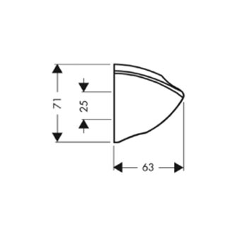 Держатель Hansgrohe Porter 27521000 для душа, хром