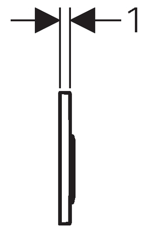 Кнопка смыва Geberit Omega20 115.085.KJ.1 хром, белая