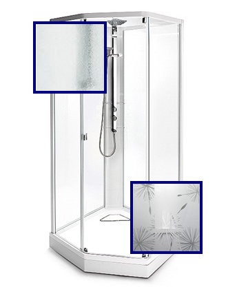 Душевая кабина IDO Showerama 8-5 4985119010 100x100 стекло худож../узорчатое, профиль хром матовый