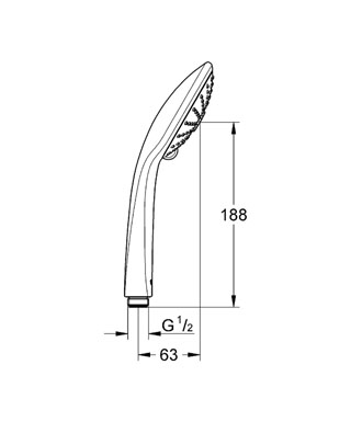 Душевая лейка Grohe Euphoria 27221000