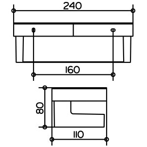 Полка Keuco Collection Moll 12758010001 хром/антрацит