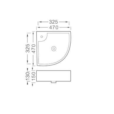 Раковина Aquatek AQ5166A-00 32,5
