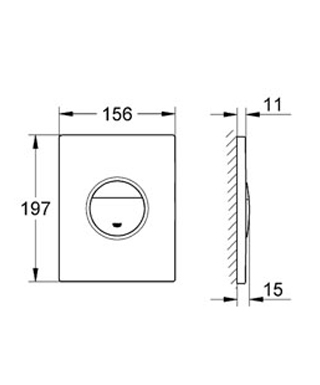 Кнопка смыва Grohe Nova Cosmopolitan 38765SH0 белая