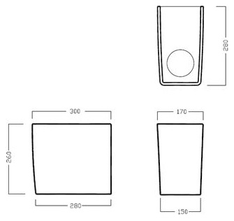 Полупьедестал для раковины Hatria Erika Pro YXBK01