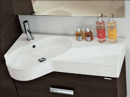 Раковина Hatria Area YVB0 90 L угловая