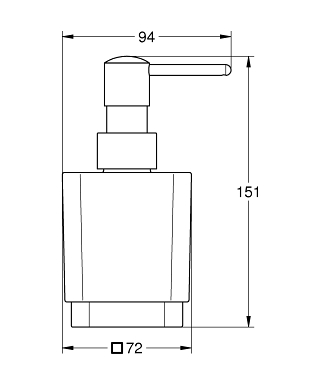 Дозатор для жидкого мыла Grohe Selection Cube 40805000