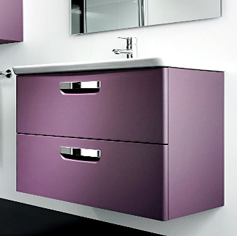 Тумба с раковиной Roca Gap ZRU9302742 60 см, фиолетовая