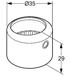 Кольцо для смесителя Kludi Esprit 747204240