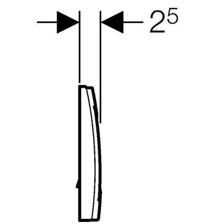 Кнопка смыва Geberit Delta 40 115.130.11.1 белая
