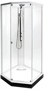 Душевая кабина IDO Showerama 8-5 4985022909 90x90 стекло прозрачное, профиль белый