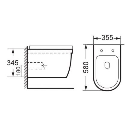 Унитаз подвесной BelBagno Dune BB2382B белый