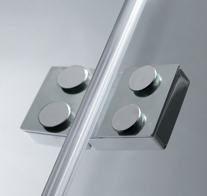 Душевая дверь в нишу Cezares Crystal CRYSTAL-B-13-80+60/60-C-Cr-L 195 L прозрачное стекло