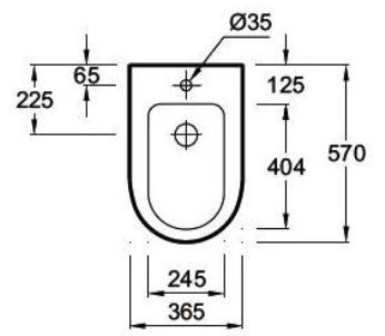 Биде напольное Jacob Delafon Odeon Up E4738
