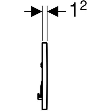 Кнопка смыва Geberit Sigma 30 115.893.14.1 черный матовый/хром глянцевый