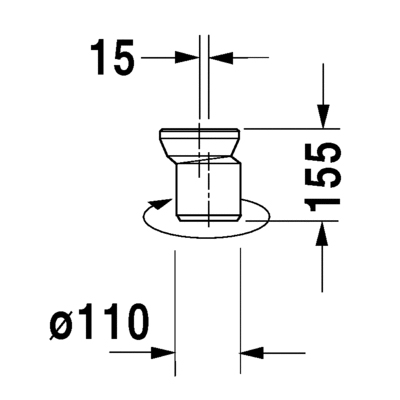 Комплект подключения варио Duravit 0014220000 для подвесного унитаза