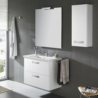 Тумба с раковиной Roca Gap ZRU9302878 70 см, белый глянец