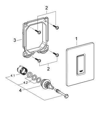 Кнопка смыва Grohe Skate Cosmopolitan 38784000 для писсуара