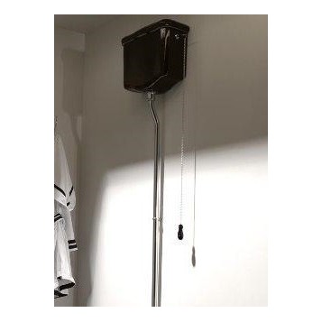 Бачок для унитаза Kerasan Retro 1080nero/lucido подвесной, для высокой трубы, черный глянцевый