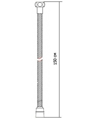 Душевой шланг Nicolazzi R7097CR хром
