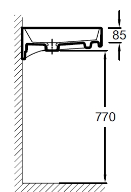 Раковина Jacob Delafon Rythmik EXM112-Z-00 120 см