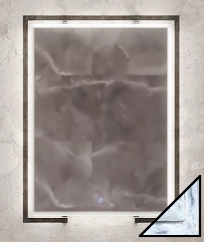 Рама Velvex Gelou 60 Iceberg металлическая, для зеркала