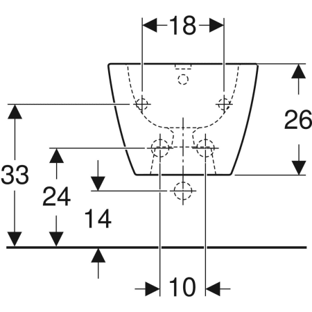 Биде подвесное Geberit Smyle Square 500.209.01.1