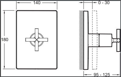 Вентиль Jacob Delafon Classic E75415-CP для душа