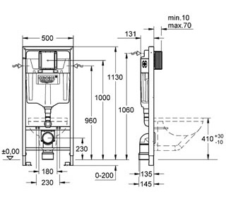 Система инсталляции для унитазов Grohe Rapid SL 38528001