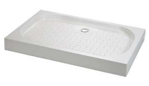 Поддон для душа из искусственного мрамора Cezares TRAY-S-AH-120/80-13-W прямоугольный