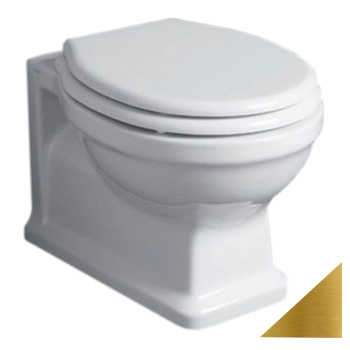 Унитаз подвесной Simas Londra LO918bi белый/золото